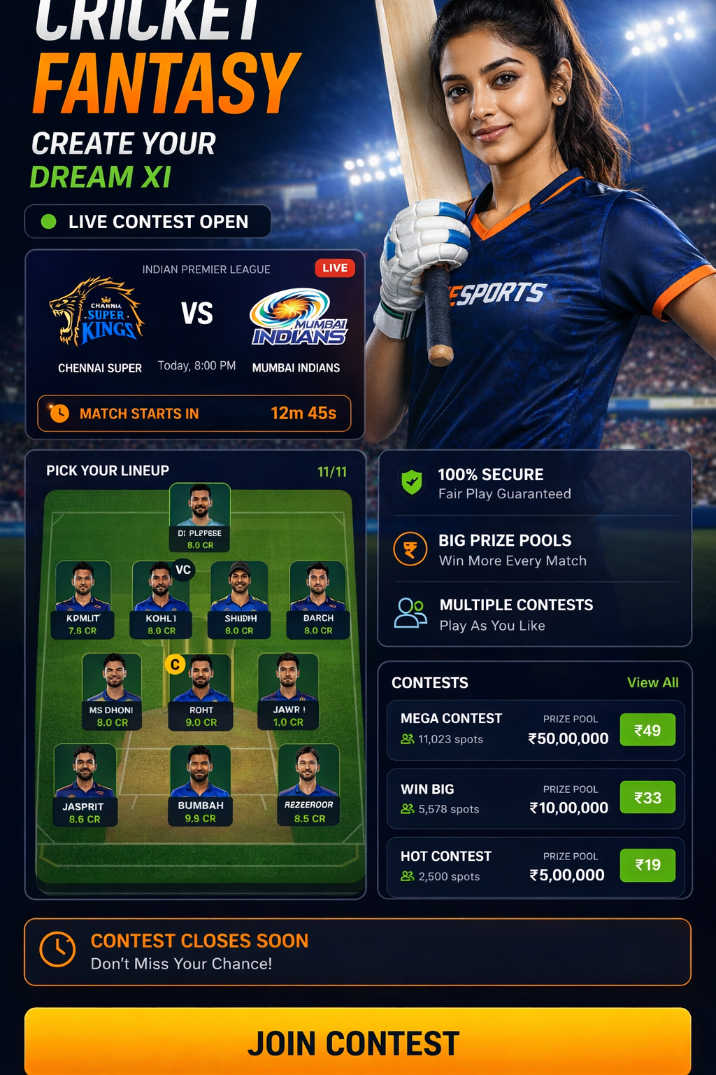 COME CLUB football fantasy visual